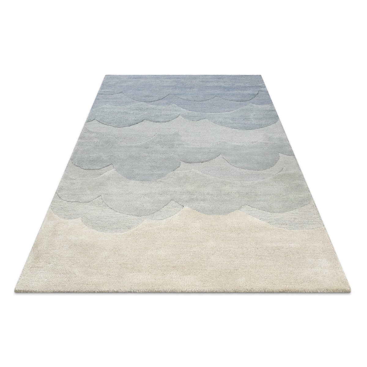 Tapis enfant nuages dégradé , MIKA bleu, SMART KIDS