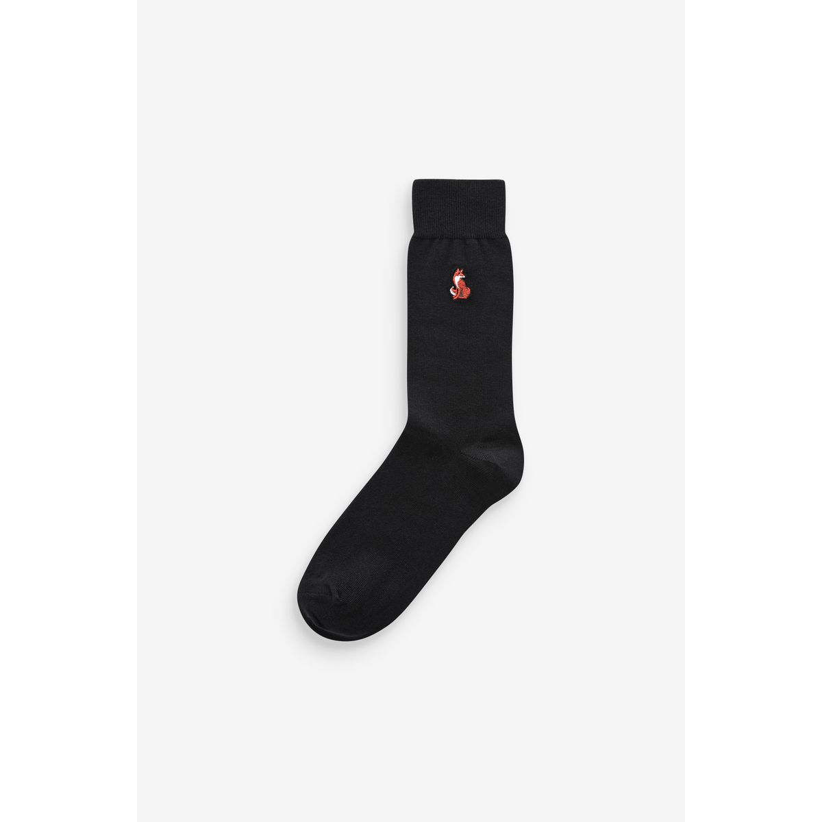 Chaussettes à motif amusant brodé, 8 paires bois noir, NEXT