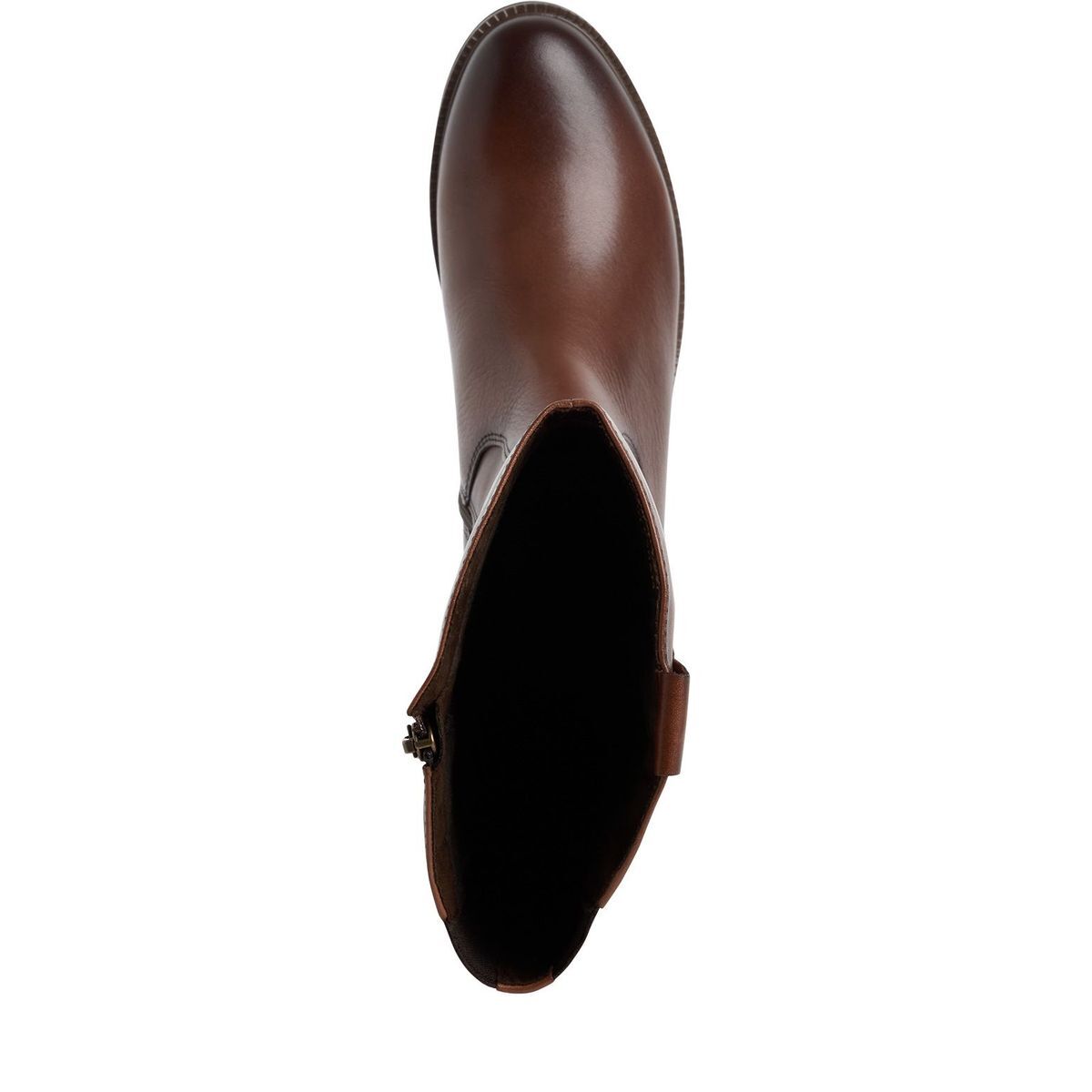 Bottes talon bloc marron cognac, MARCO TOZZI