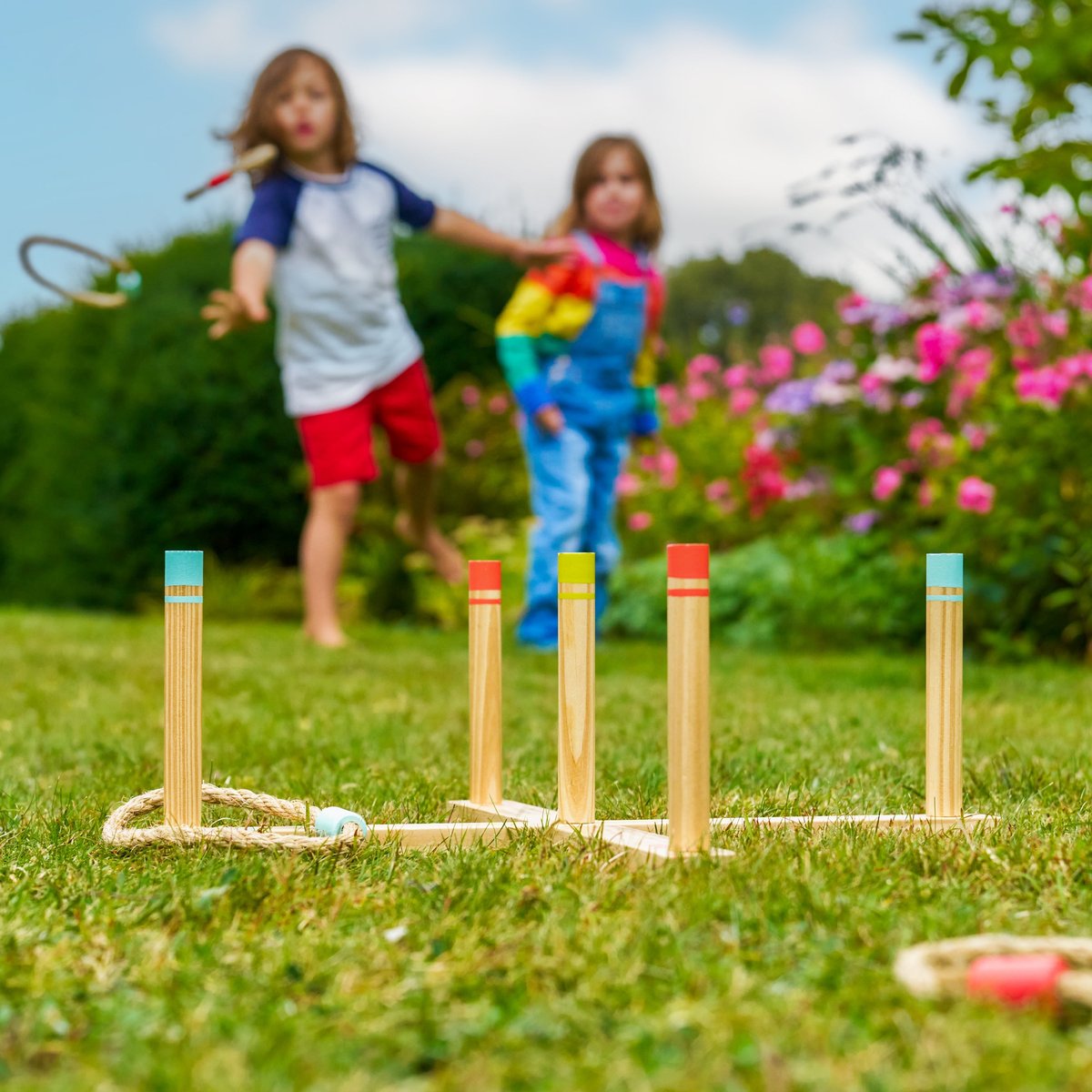 Jeu de lancer anneaux bleu, TP TOYS