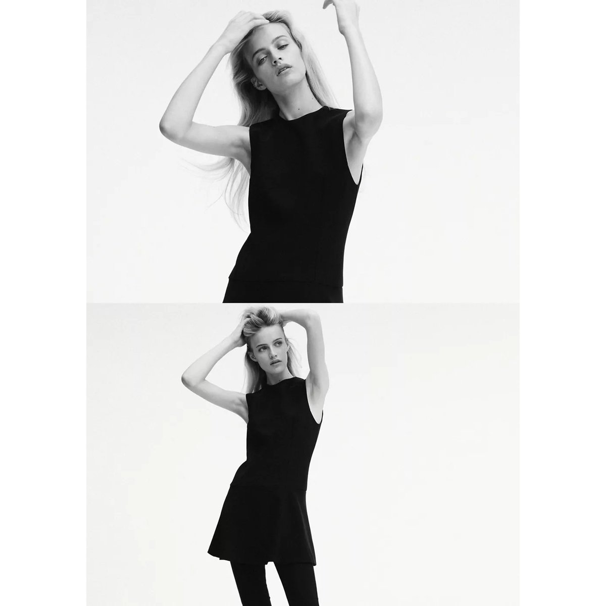 Robe courte avec détail de couture noir, MANGO