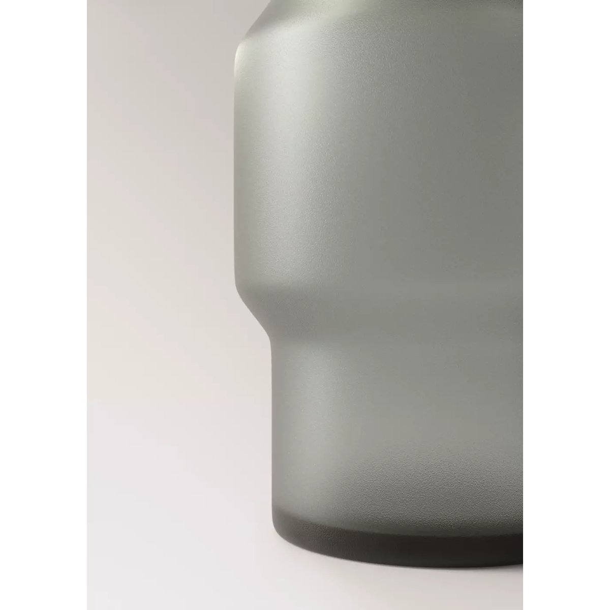 Vase en verre gris bleu, MANGO HOME