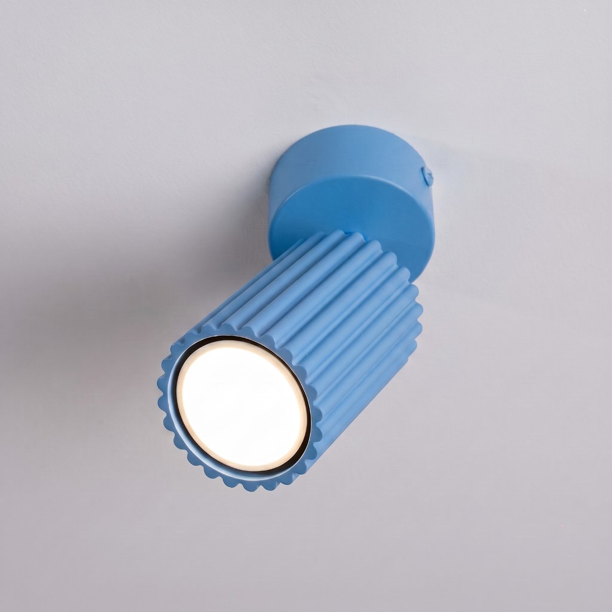 Plafonnier Aluminium Bleu GU10 1 Karbon bleu, EDEN