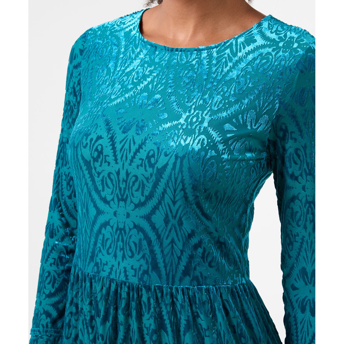 Ravissante Robe Tunique en Velours Dévoré autres, JOE BROWNS