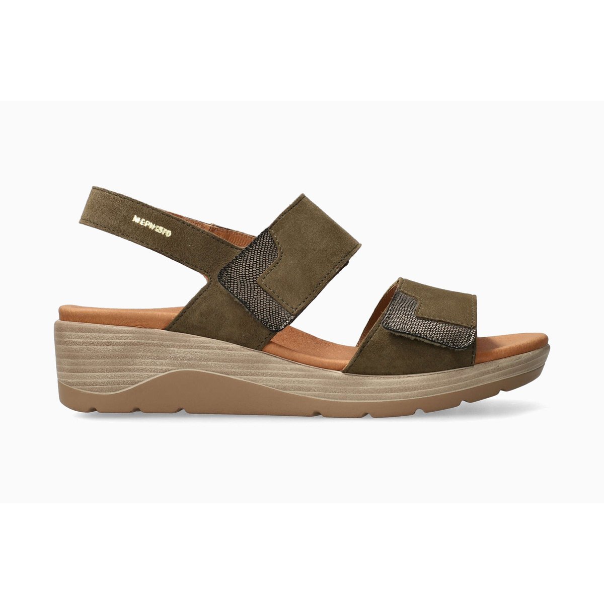 Sandales en cuir CALIE vert 5144, MEPHISTO
