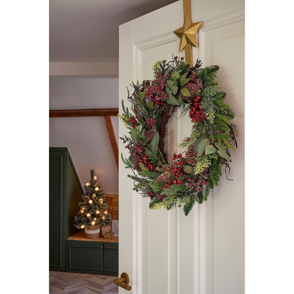 Couronne BODI rouge, MICA DECORATIONS