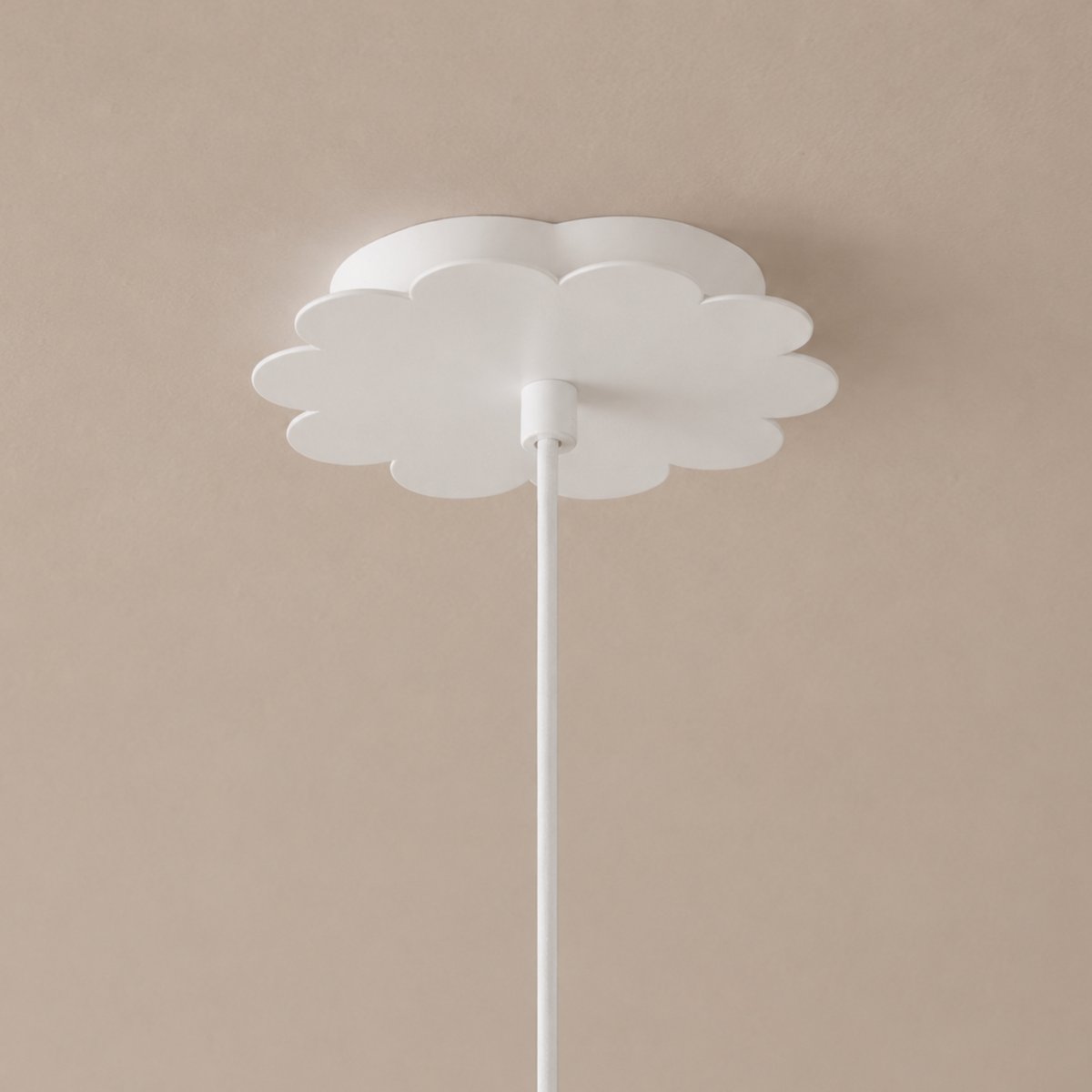 Suspension en métal D30 cm - FLOW blanc, MAISON PAVANE