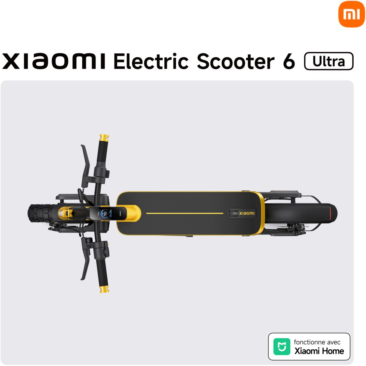 Trottinette électrique Electric Scooter 6 Ultra Jaune noir, XIAOMI
