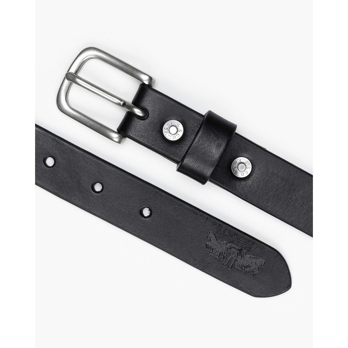New Narrow Leather Belt black, LEVI'S