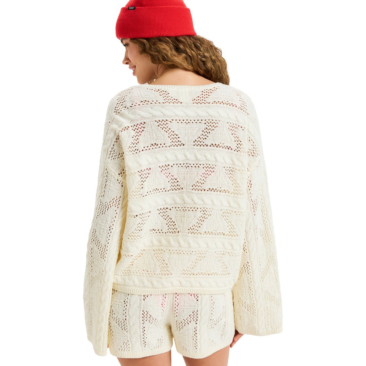 Pull à col rond SALT SIREN. blanc egret, ROXY