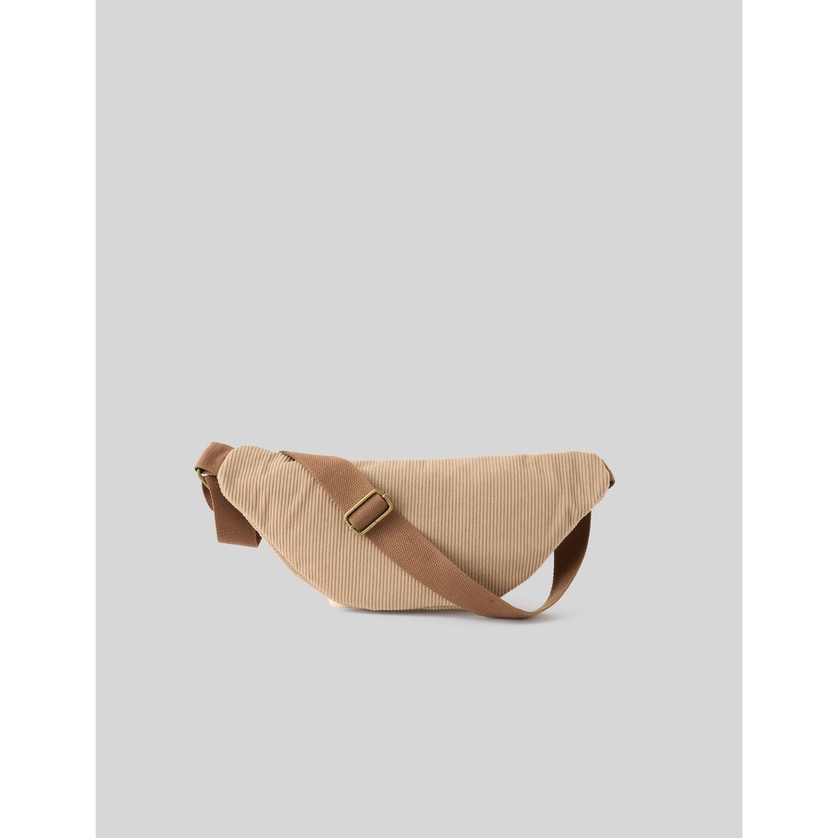 Sac banane côtelé marron, BZB