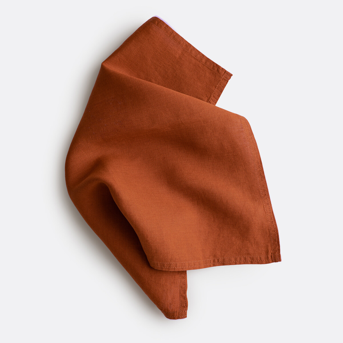 Set van 4 servetten van gewassen linnen Victorine pepper, LA REDOUTE INTERIEURS