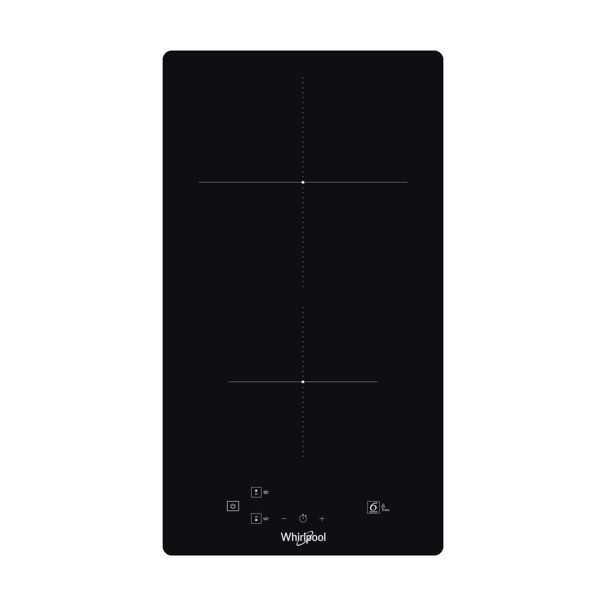 Domino induction WSQ0530NE couleur unique, WHIRLPOOL