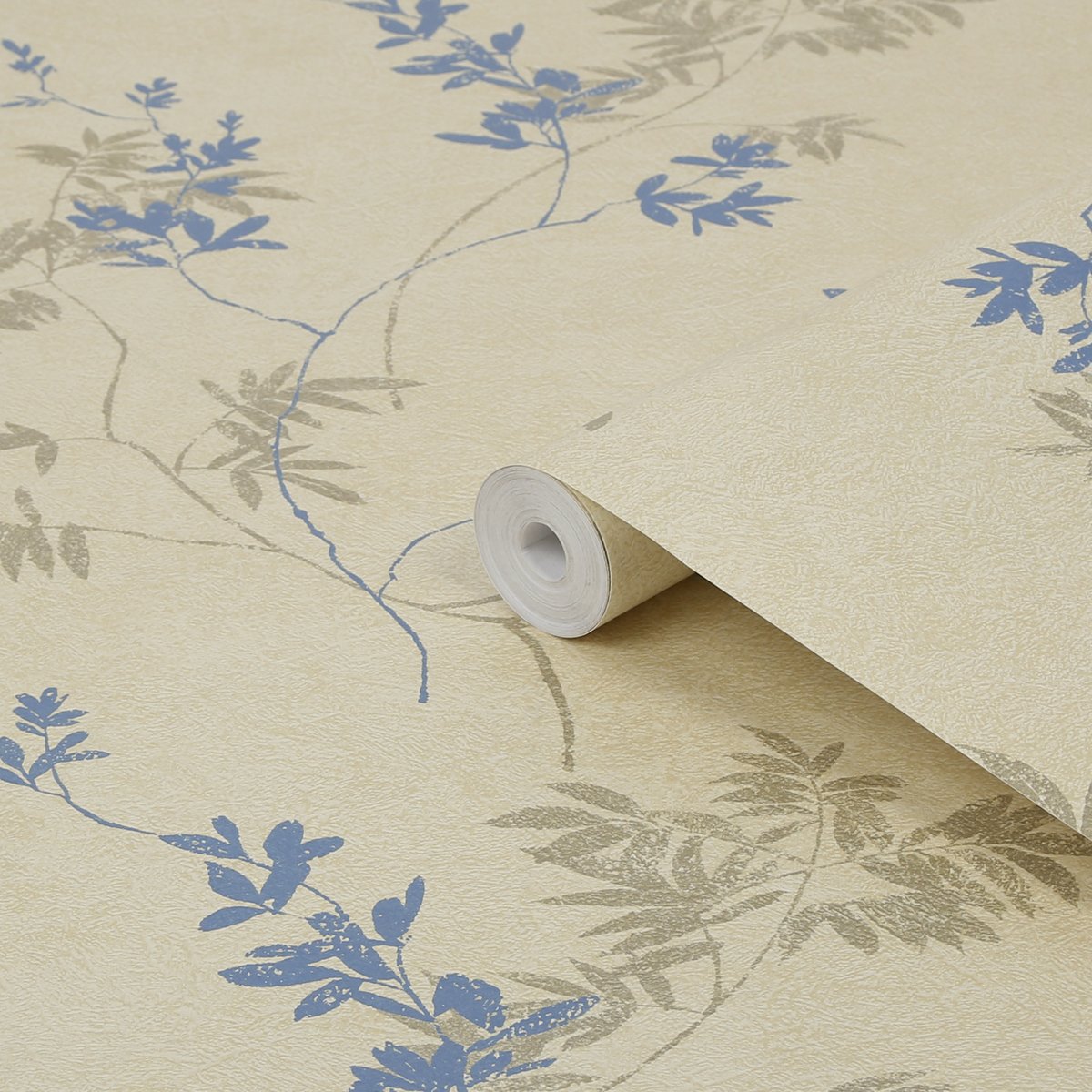 Papier peint Brindilles Mari Gold paille, LAURA ASHLEY