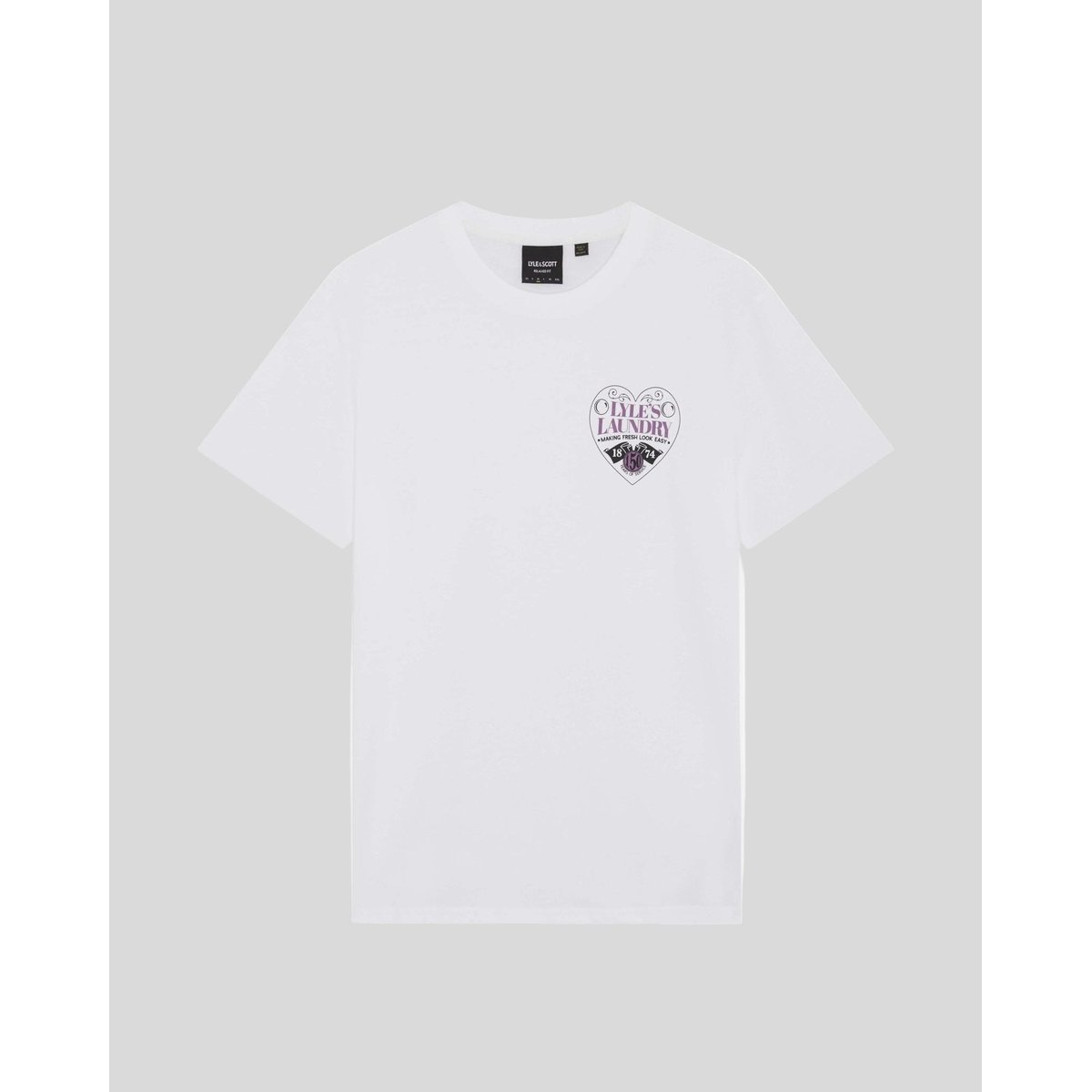 T-shirt graphique poitrine blanc, LYLE & SCOTT