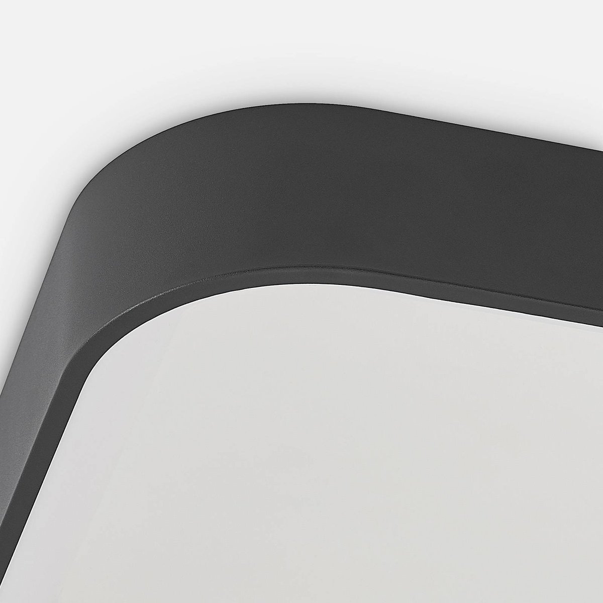Plafonnier en métal moderneLED, Aleksi noir sable, blanc, ARCCHIO