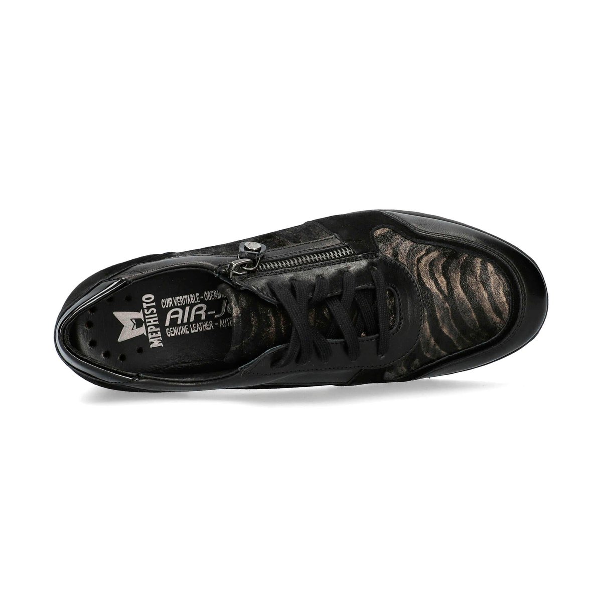 Baskets en cuir IASMINA noir 5138, MEPHISTO