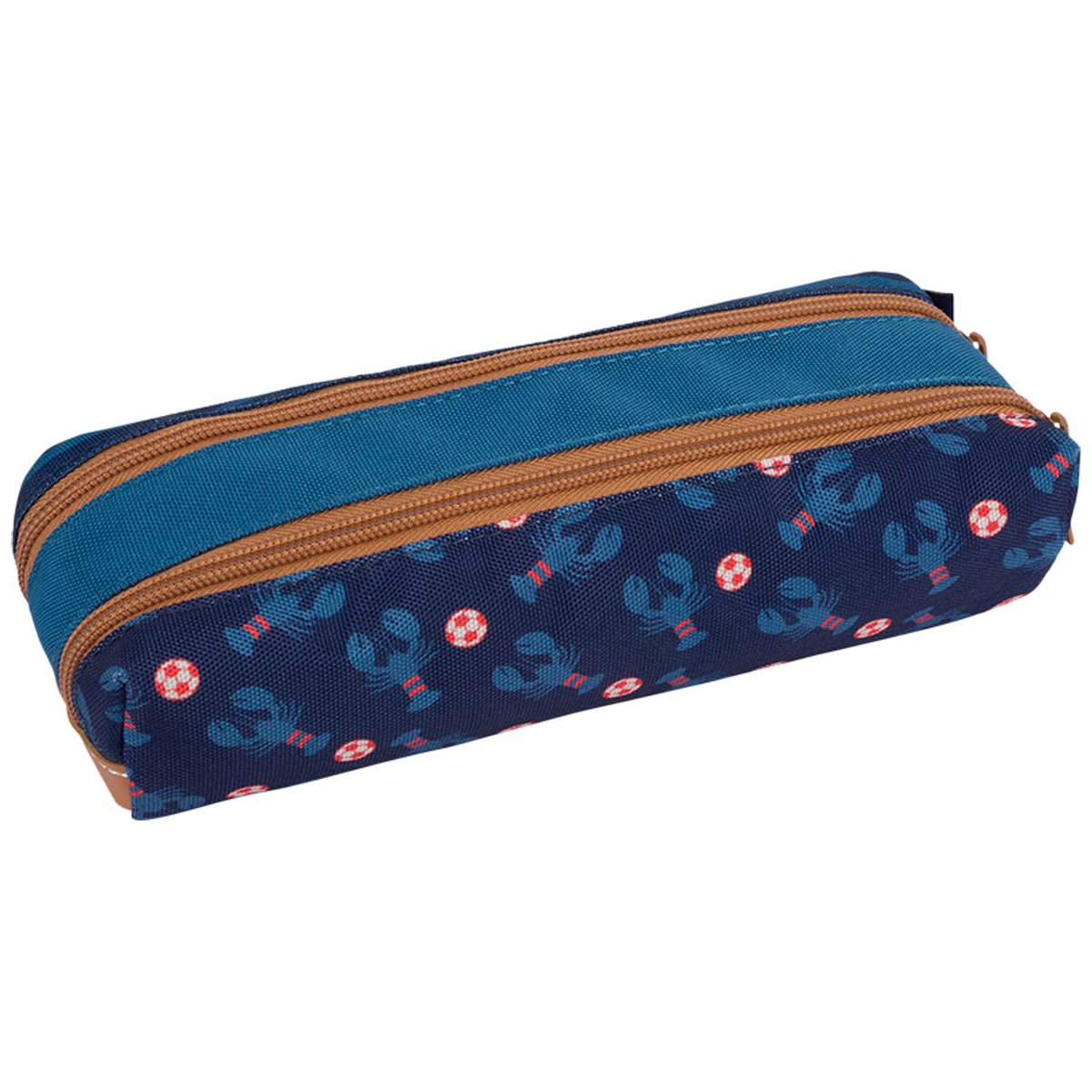 Trousse double compartiment bleu marine, TANN'S