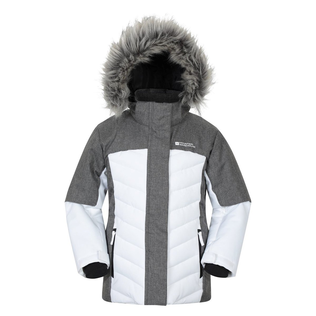 Blouson de ski PYRENEES blanc, MOUNTAIN WAREHOUSE
