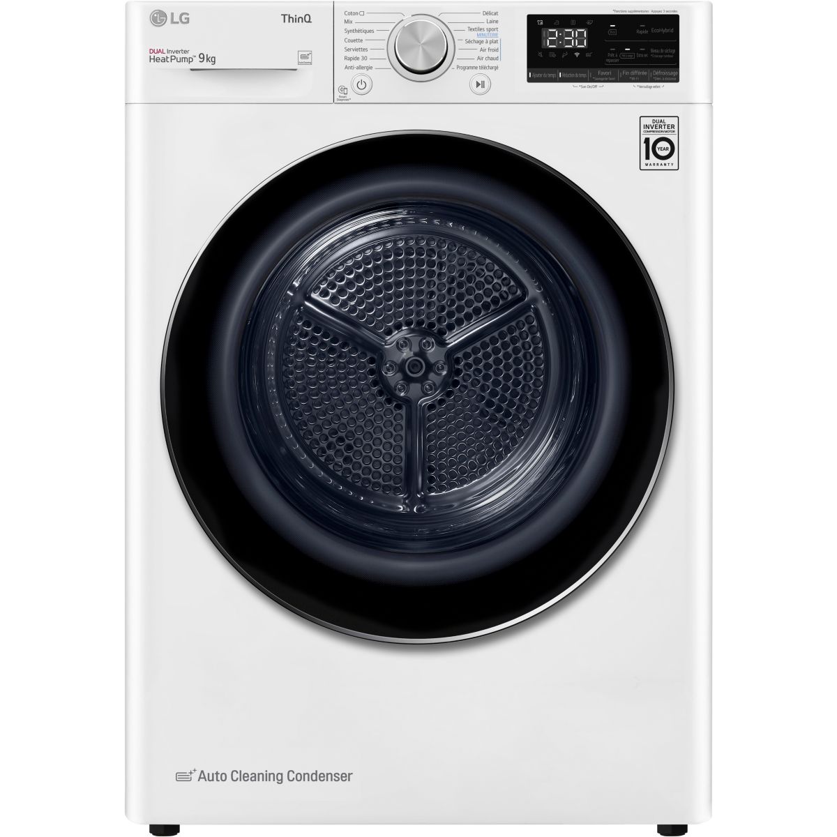 Sèche Linge Pompe À Chaleur Rh9v50wh blanc, LG