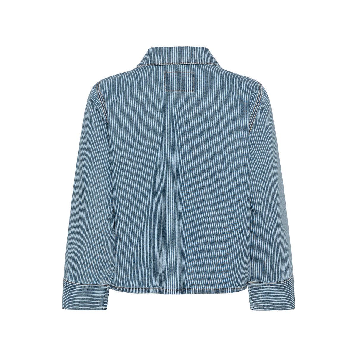 Chemise à manches longues bleu/blanc rayures, CULTURE