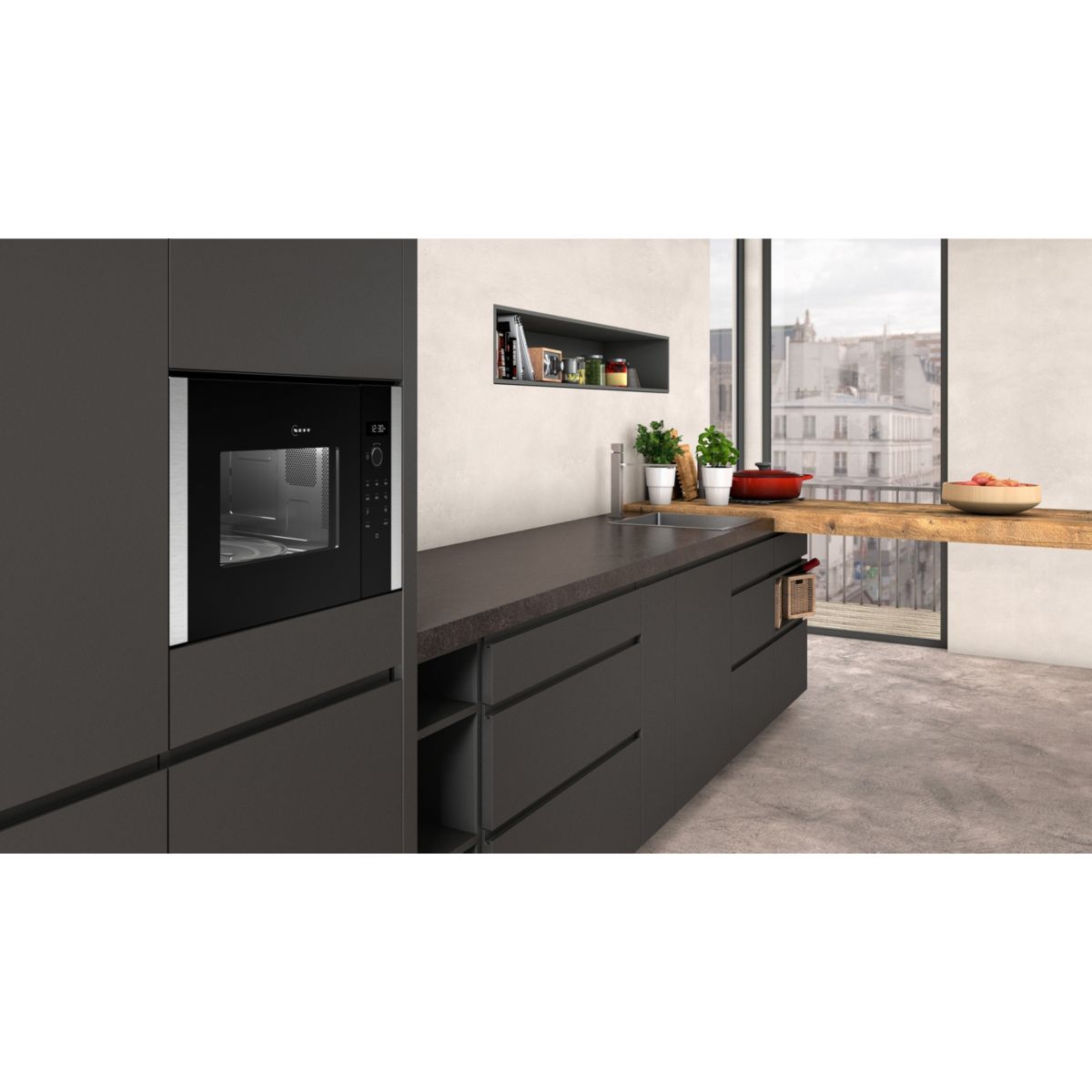 Micro ondes HLAWD53N1F couleur unique, NEFF