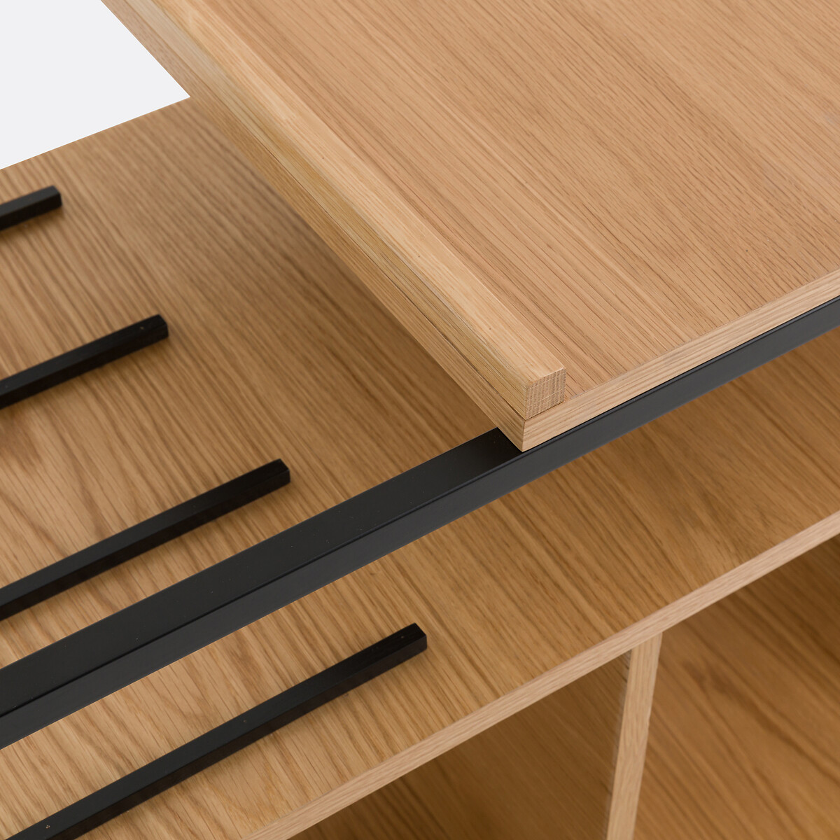 Volga Vinyl Cabinet L87cm oak, LA REDOUTE INTERIEURS