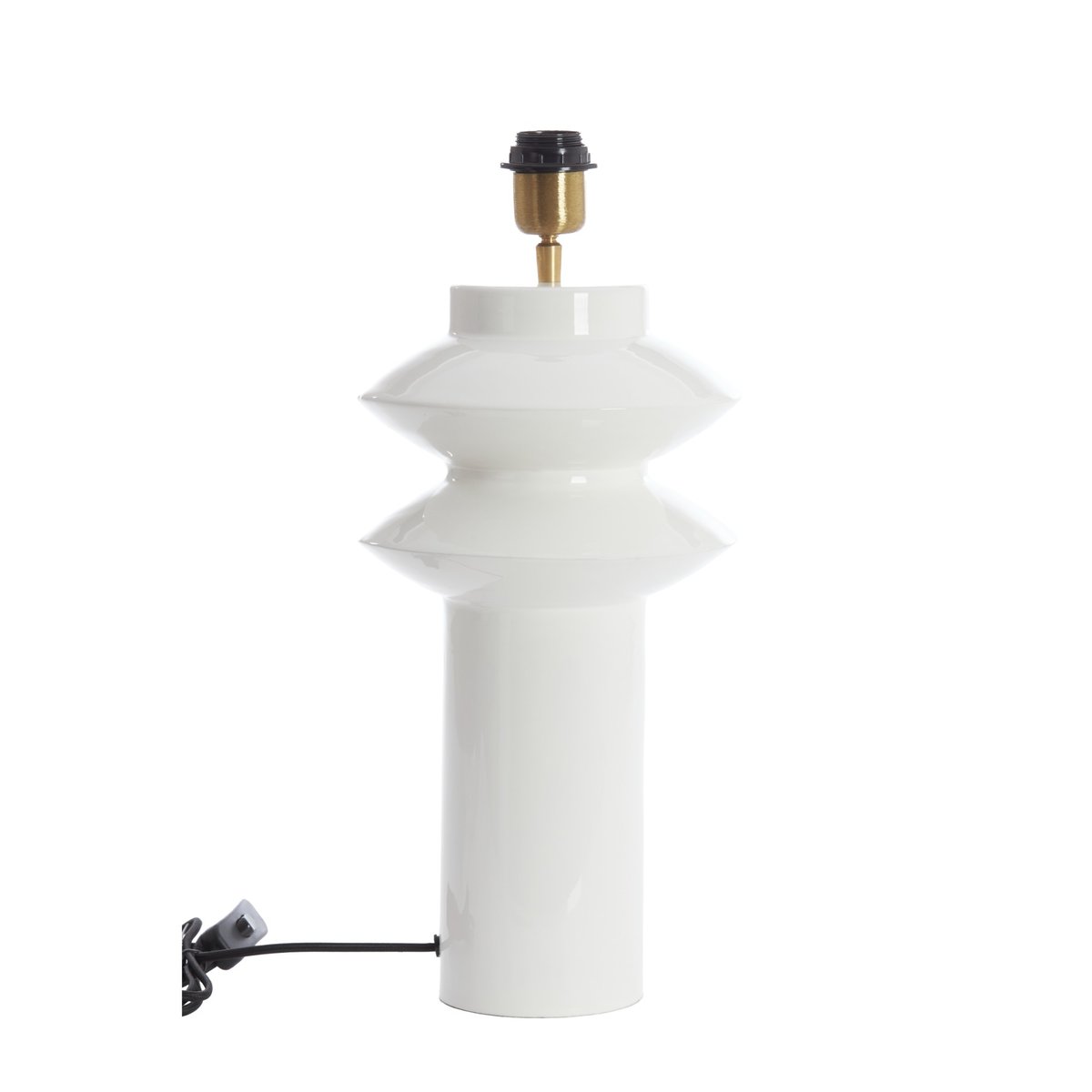 Base De La Lampe Métal PETCH blanc, LIGHT & LIVING 