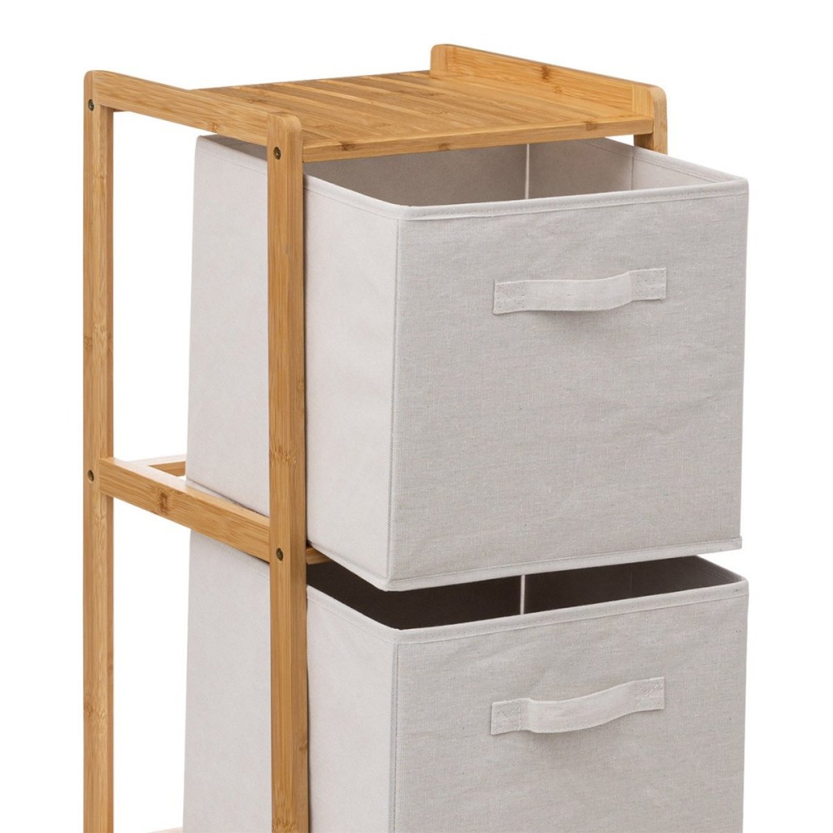 Étagère 3 rangements Tidy Box beige, ATMOSPHERA