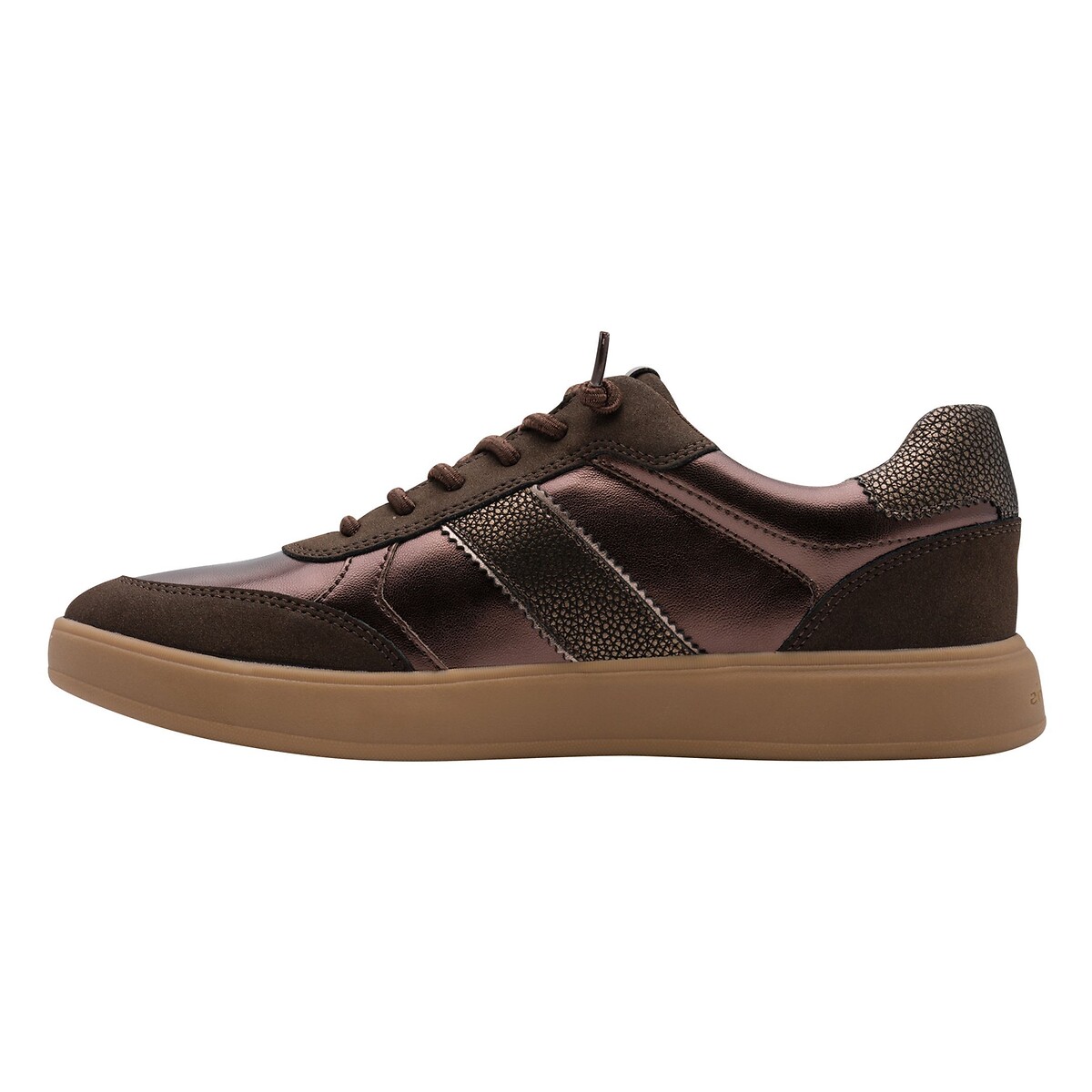Baskets en cuir marron, TAMARIS