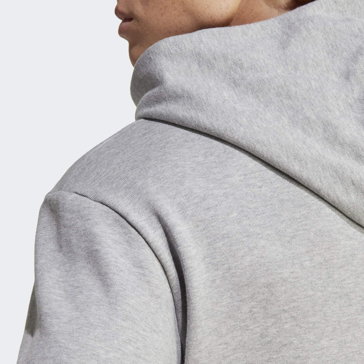 Sweat à capuche en molleton Essentials gris chiné, ADIDAS SPORTSWEAR