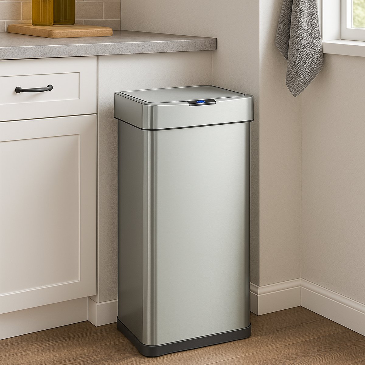 Poubelle de cuisine automatique DAYTONA 90L argent, KITCHEN MOVE
