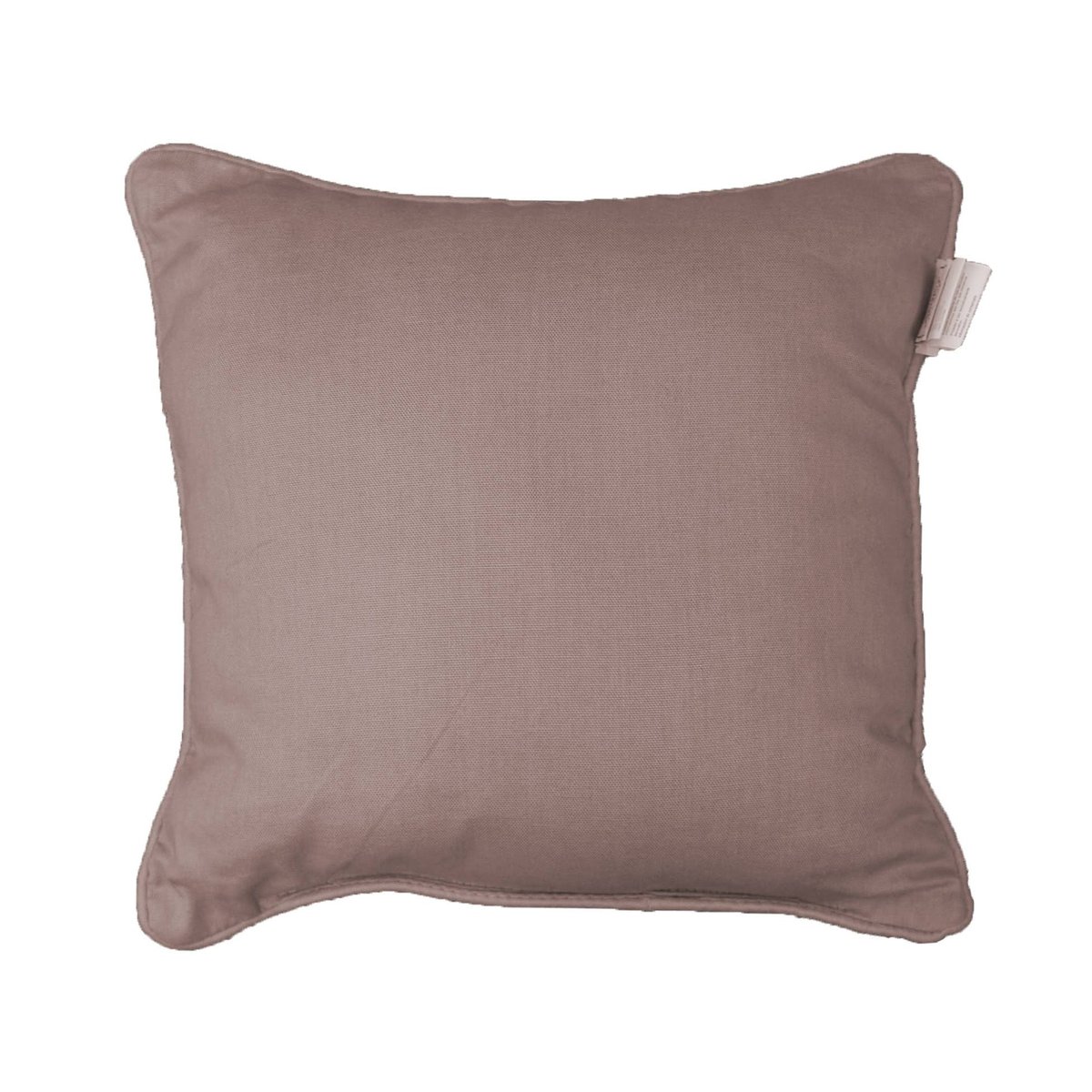Coussin Passepoil Uni Panama Noisette 60 x 60 cm marron, EDEN