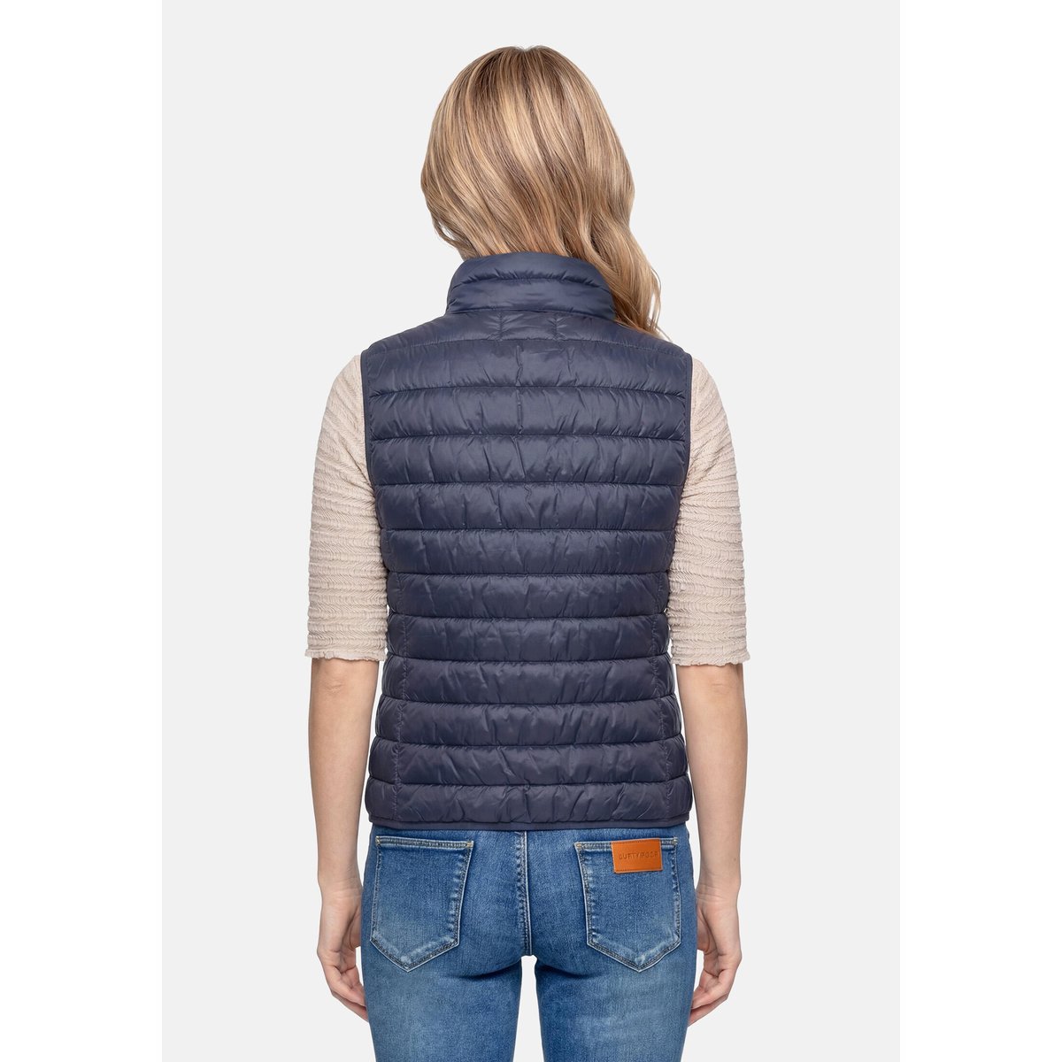 Veste sans manches matelassée à boutons dark sky, BETTY BARCLAY