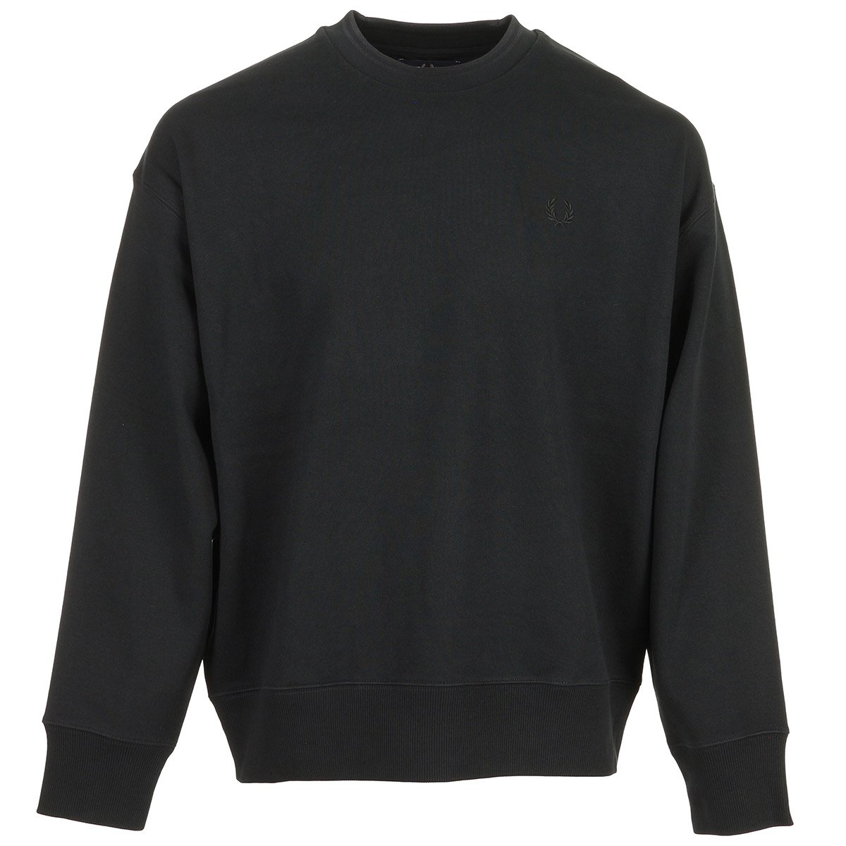 OVERSIZED TIPPED SWEATSHIRT black, FRED PERRY