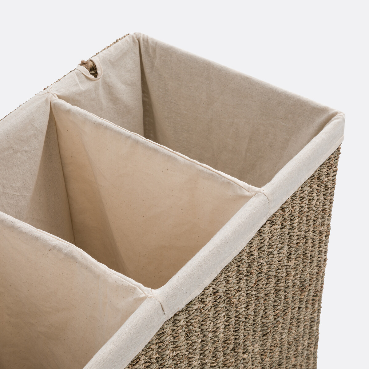 Panier à linge triple compartiments, Azuro naturel, LA REDOUTE INTERIEURS