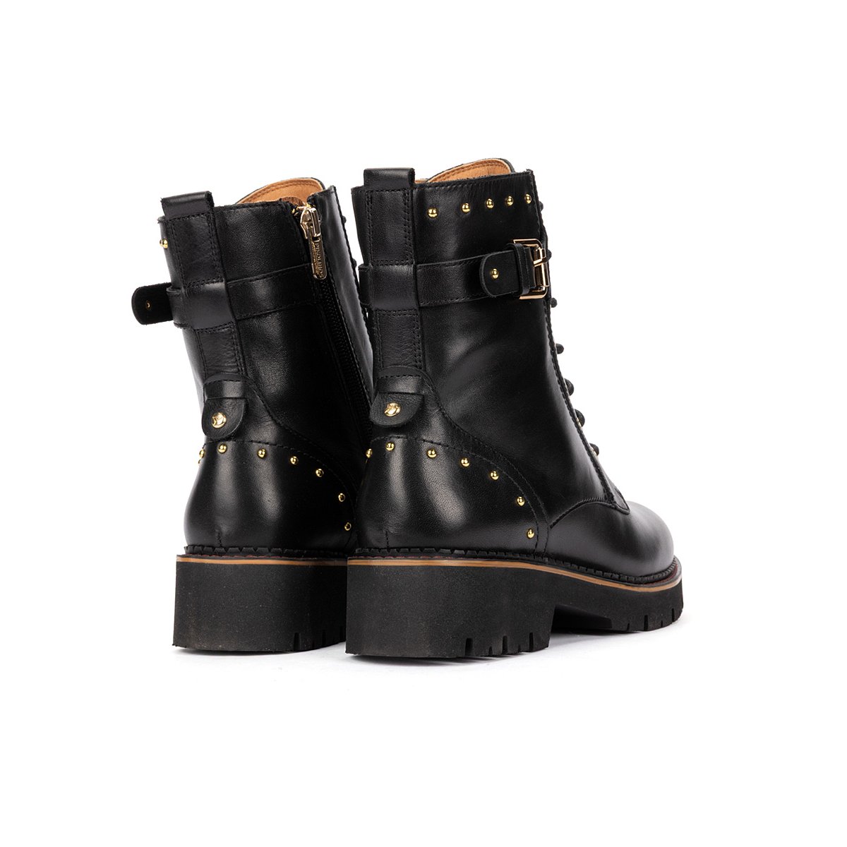 Bottines plates cuir Vicar black, PIKOLINOS
