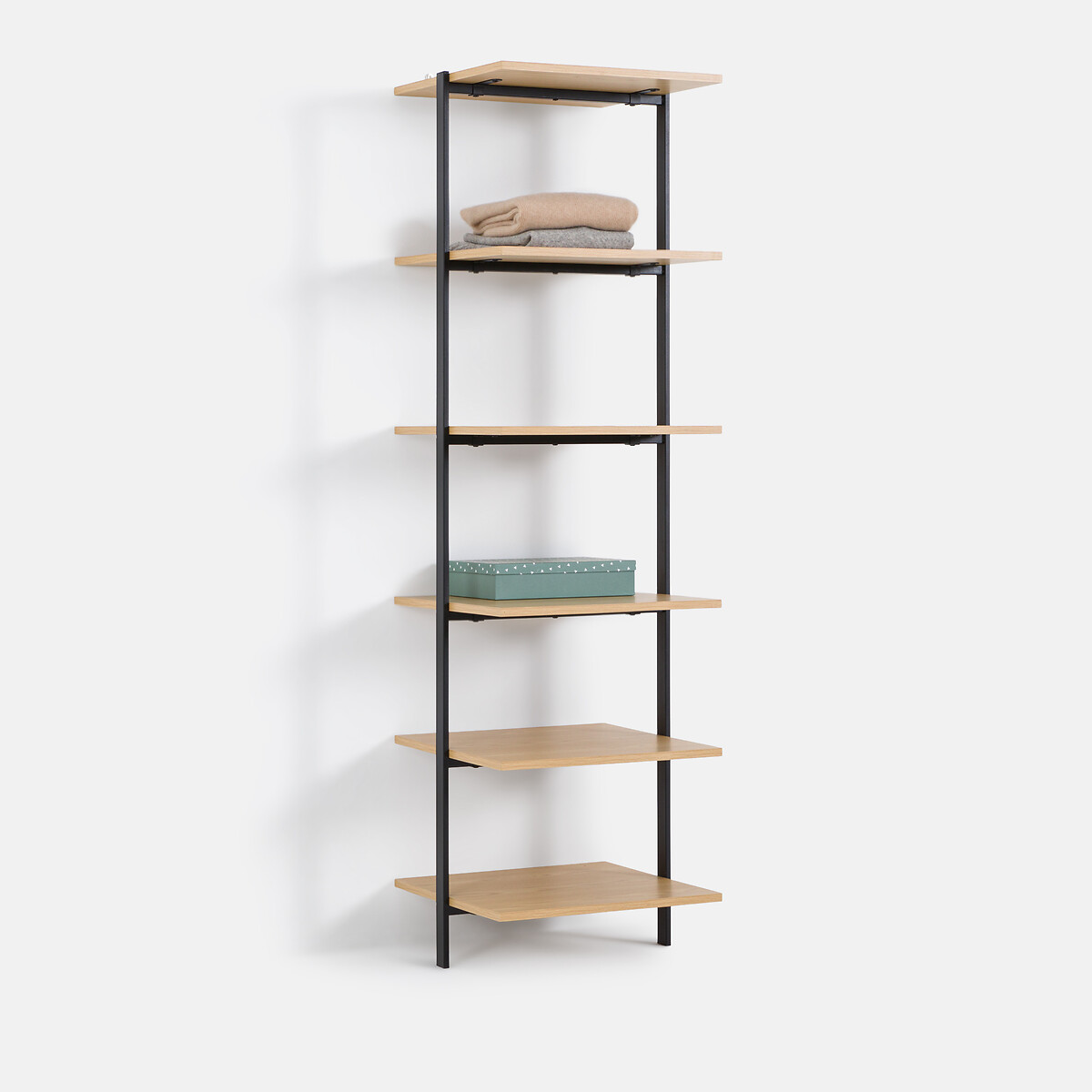 Module de dressing 6 étagères, Talist noir/bois, LA REDOUTE INTERIEURS