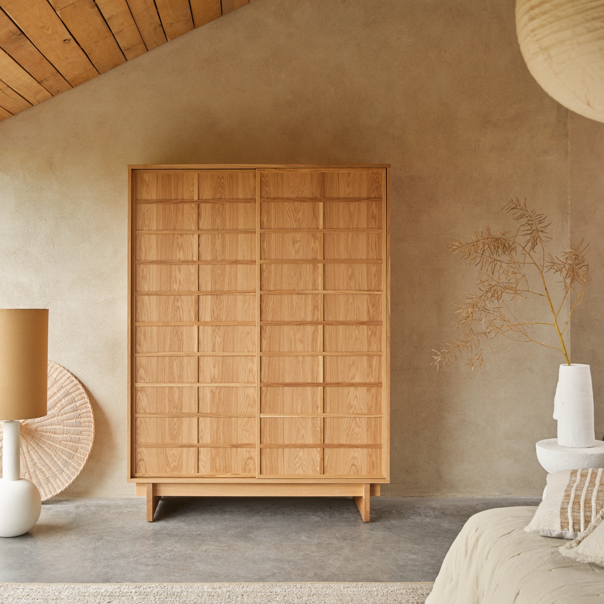 Armoire en Chêne massif, MIU naturel, TIKAMOON