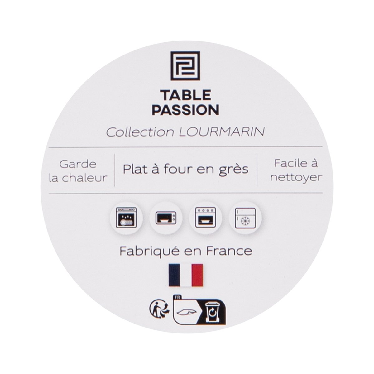 Plat cognac Lourmarin 30x20 cm marron, TABLE PASSION