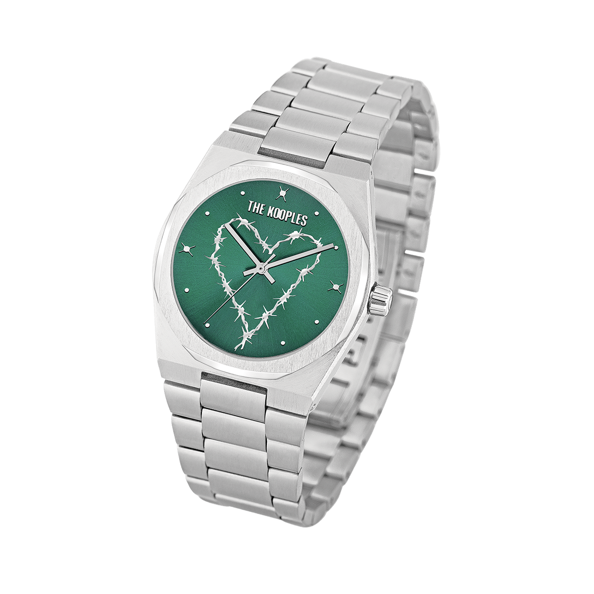 Montre Analogique  THE KOOPLES argenté vert argenté, THE KOOPLES