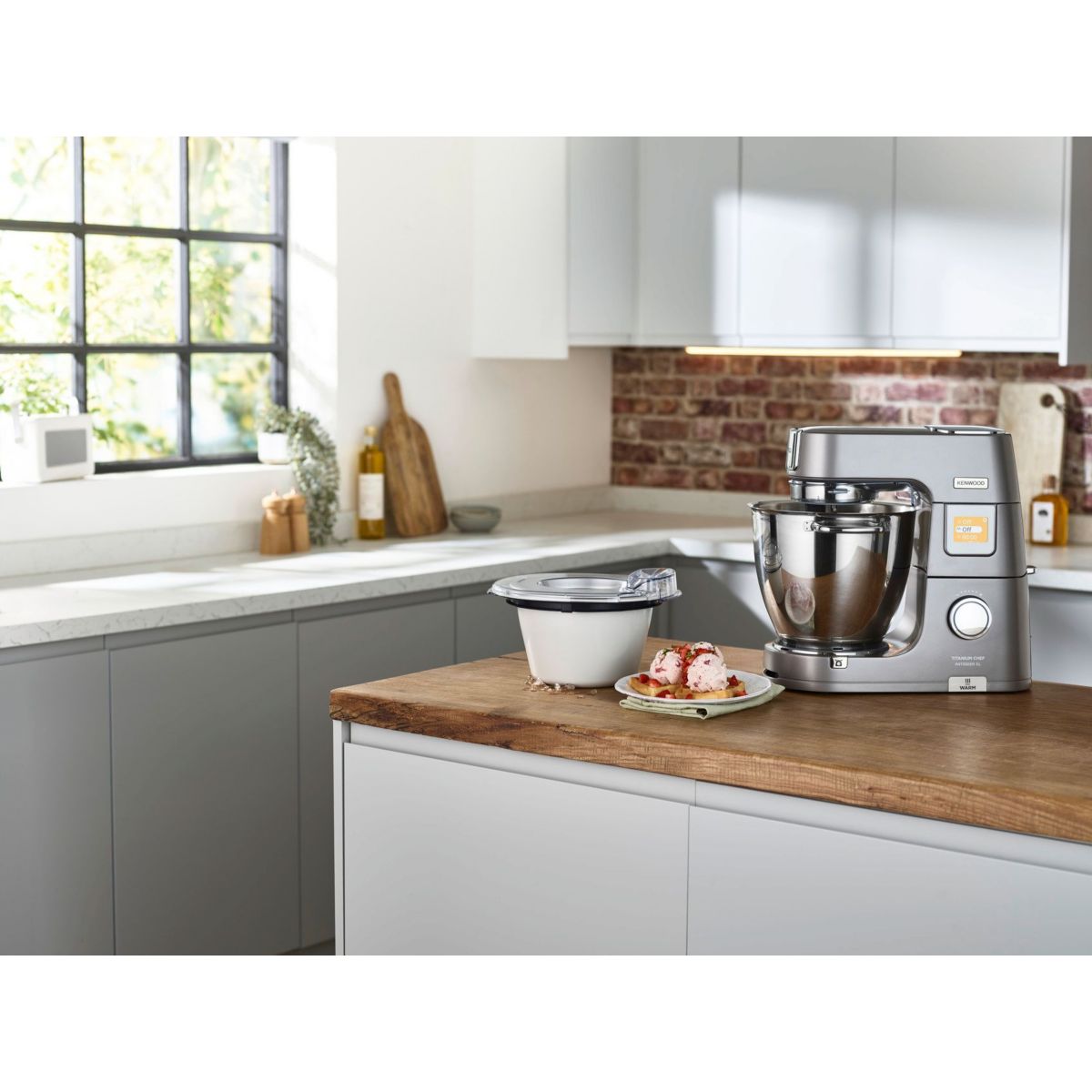 Sorbetière KAX71.009WH pour chef et chef XL blanc, KENWOOD