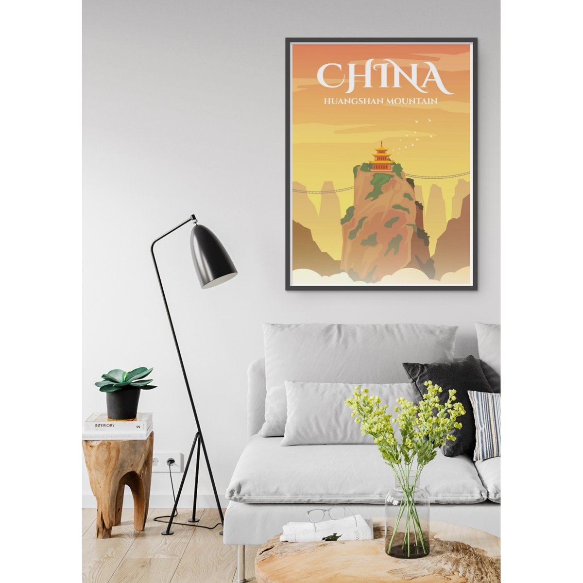 Affiche Chine blanc, L'AFFICHERIE