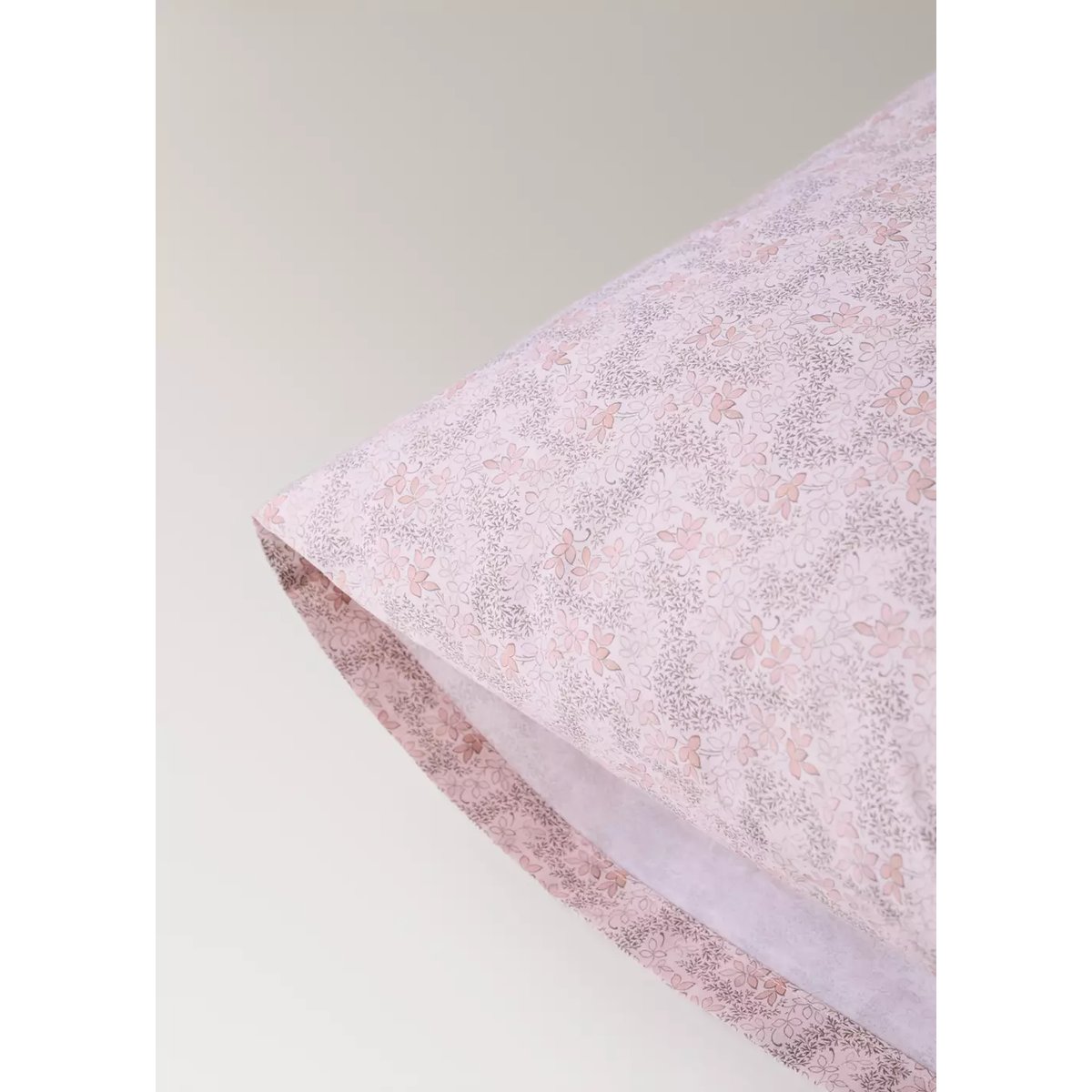 Taie d’oreiller enfant coton fleurs 50x75 cm nude, MANGO HOME