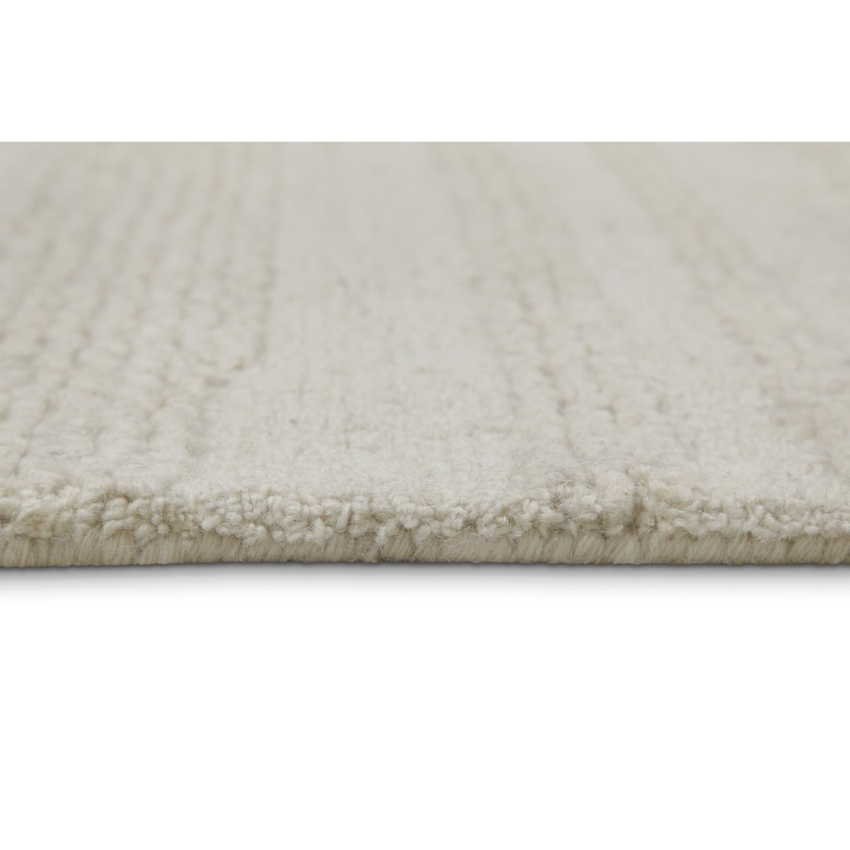 Tapis texturé à rayures fines ,  Hamptons TWENTYSEVEN blanc crème, WECON HOME