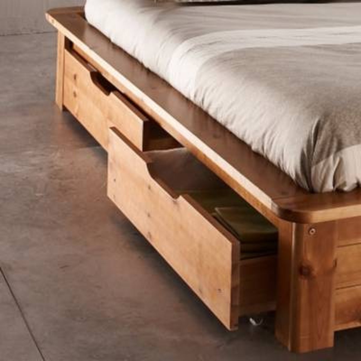 Lot de 2 tiroirs bois massif - TANIA bois clair, CAMIF
