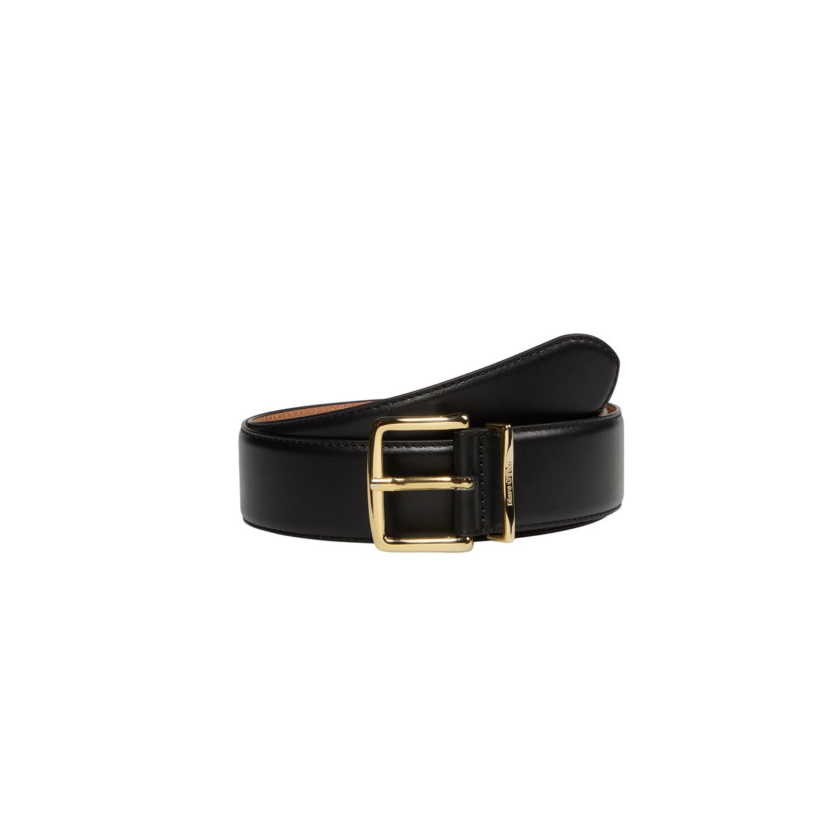 Ceinture en cuir nappa noble noir, MARC O'POLO