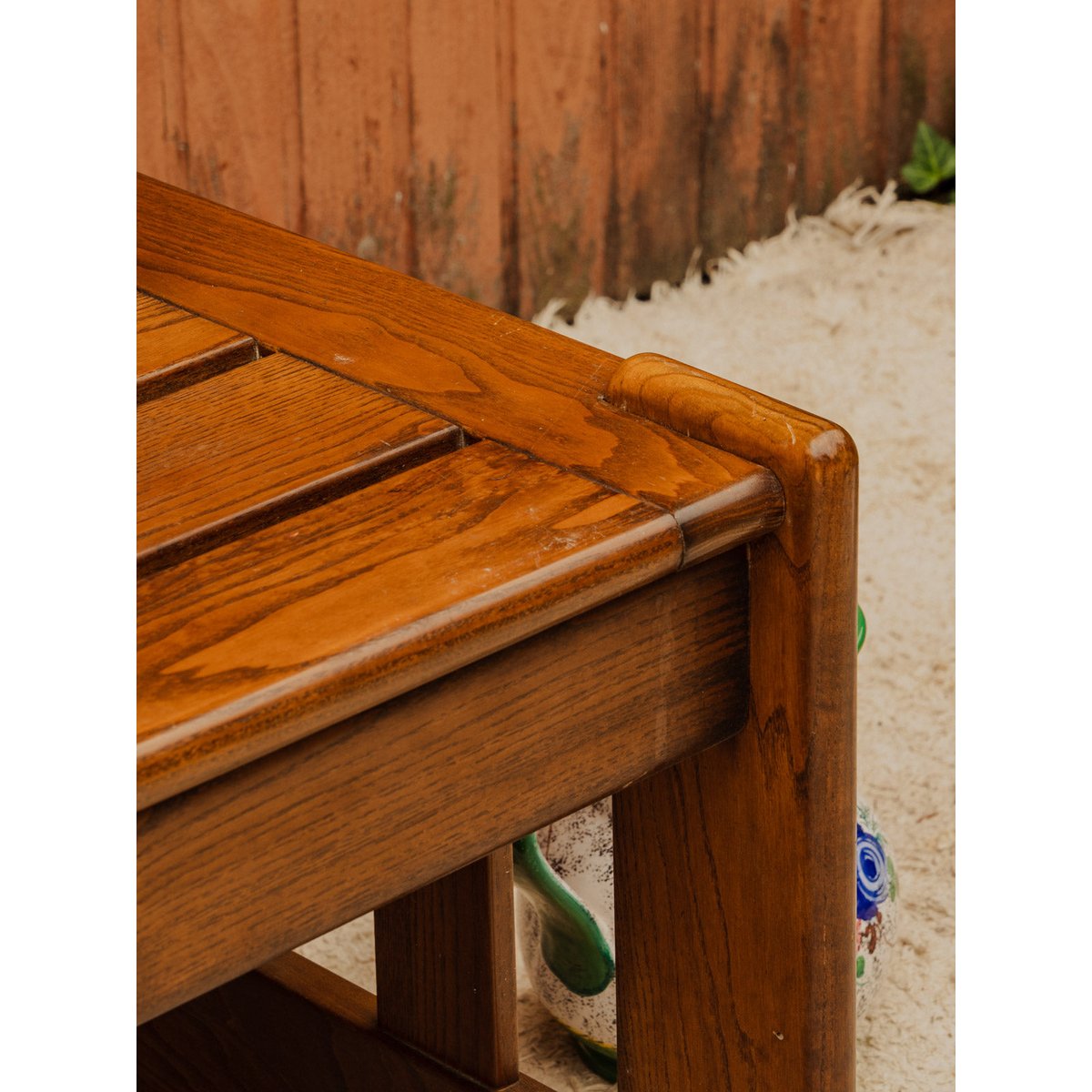 Table basse en bois Donna N°1620 - Bon état bois foncé, DEBONGOUT
