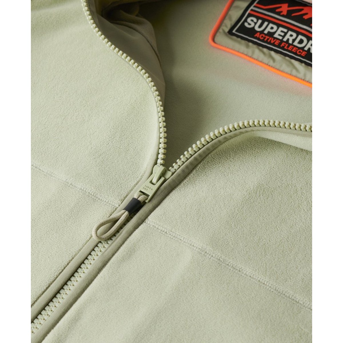 Veste polaire Active entièrement zippée sauge poussiéreuse, SUPERDRY
