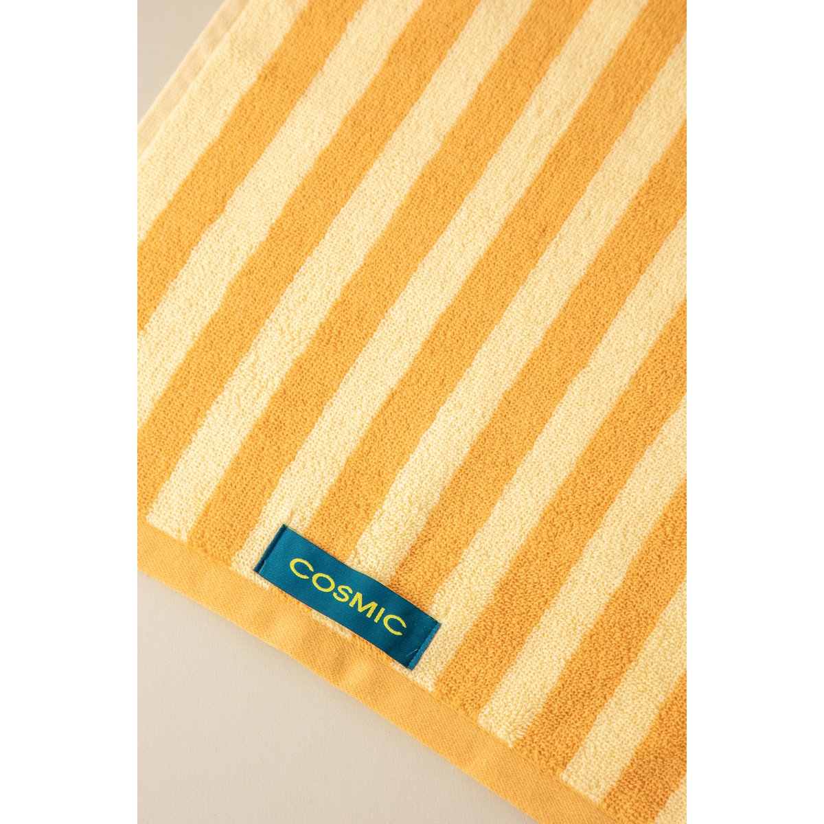 Serviette De Bain 30x50 STRIPES jaune miel, COSMIC
